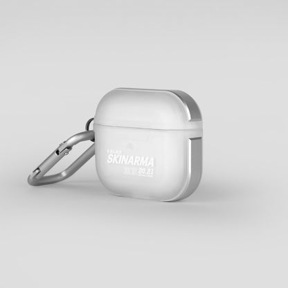 Apple Airpods 3. Nesil Kılıf SkinArma Transparan Mat Tasarım Kinzoku Kılıf Beyaz