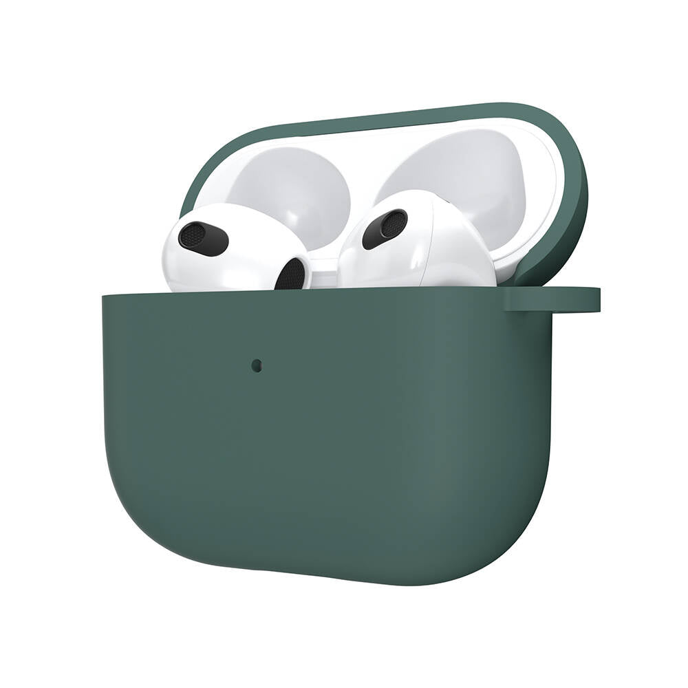Apple Airpods 3. Nesil Kılıf Yumuşak Dokunuşlu Likit Silikon Tasarımlı Lisanslı Switcheasy Skin Kapak Pembe