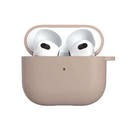 Apple Airpods 3. Nesil Kılıf Yumuşak Dokunuşlu Likit Silikon Tasarımlı Lisanslı Switcheasy Skin Kapak Yeşil