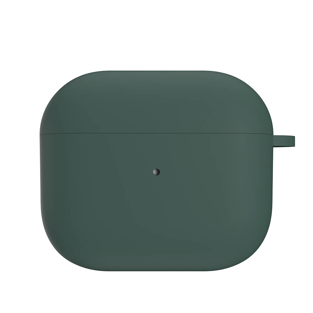 Apple Airpods 3. Nesil Kılıf Yumuşak Dokunuşlu Likit Silikon Tasarımlı Lisanslı Switcheasy Skin Kapak Yeşil
