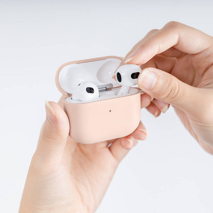 Apple Airpods 3. Nesil Kılıf Yumuşak Dokunuşlu Likit Silikon Tasarımlı Lisanslı Switcheasy Skin Kapak Yeşil
