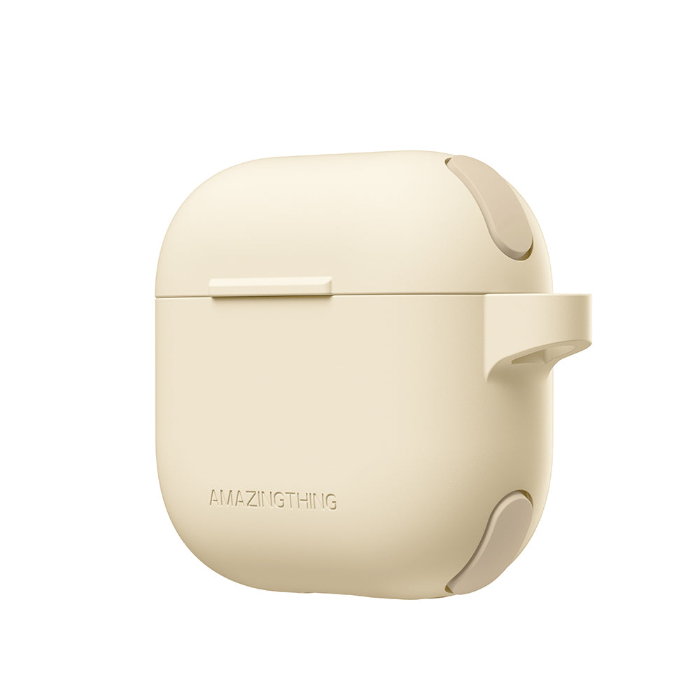 Apple Airpods 4 Amazingthing Airbag Köşe Tasarımlı Omni Serisi Silikon Kapak Lacivert