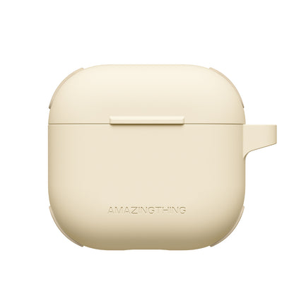Apple Airpods 4 Amazingthing Airbag Köşe Tasarımlı Omni Serisi Silikon Kapak Desert Titanyum