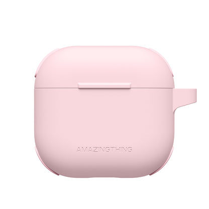 Apple Airpods 4 Amazingthing Airbag Köşe Tasarımlı Omni Serisi Silikon Kapak Pembe