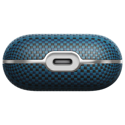 Apple Airpods 4 Kılıf Aramid Fiber Pitaka Tactile Woven Sunset-Moonrise Serisi Kapak Kahverengi