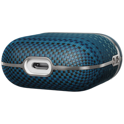 Apple Airpods 4 Kılıf Aramid Fiber Pitaka Tactile Woven Sunset-Moonrise Serisi Kapak Kahverengi