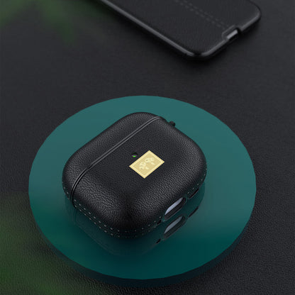 Apple Airpods 4 Kılıf Deri Görünümlü Askı Aparatlı Wlons Kılıf Siyah