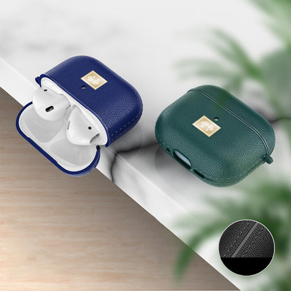 Apple Airpods 4 Kılıf Deri Görünümlü Askı Aparatlı Wlons Kılıf Siyah