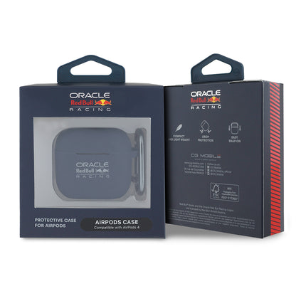 Apple Airpods 4 Kılıf Redbull Orjinal Lisanslı Baskı Logolu Askı Aparatlı Silikon Kapak Lacivert