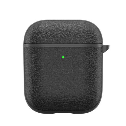 Apple Airpods Kılıf Wiwu Calfskin Kılıf Siyah