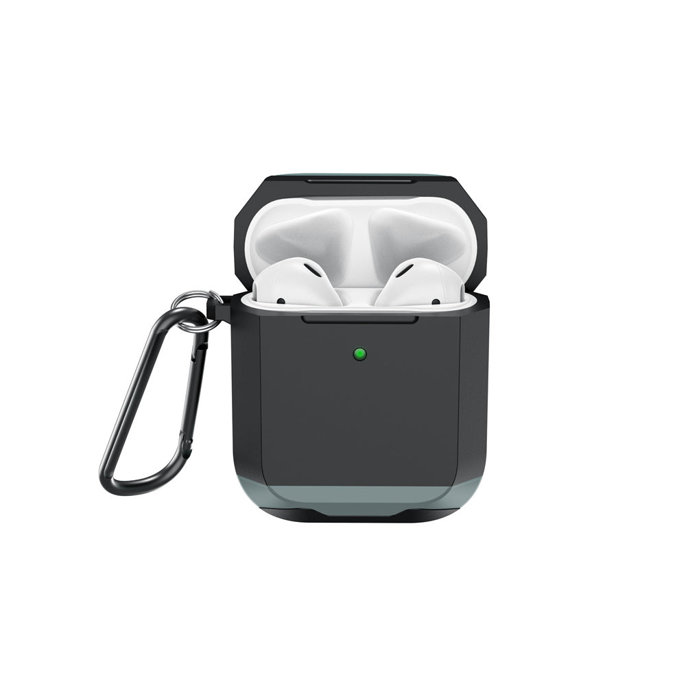 Apple Airpods Kılıf Wiwu JD-102 Defender Anti Shock Koruyucu Kılıf Gri