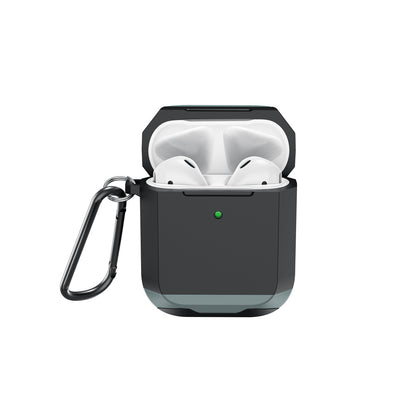 Apple Airpods Kılıf Wiwu JD-102 Defender Anti Shock Koruyucu Kılıf Gri
