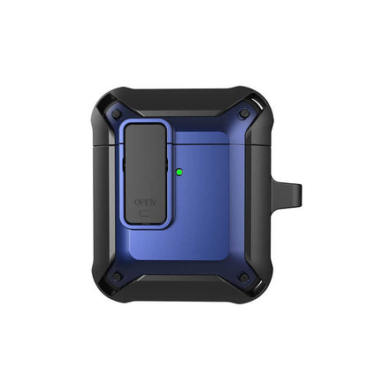 Apple Airpods Kılıf Wiwu Mecha Kılıf Siyah-Yeşil