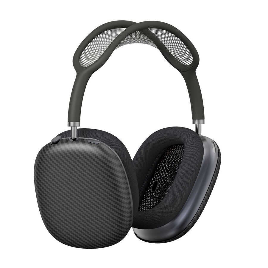 Apple Airpods Max Wiwu Armor Kevlar Koruyucu Kılıf Siyah