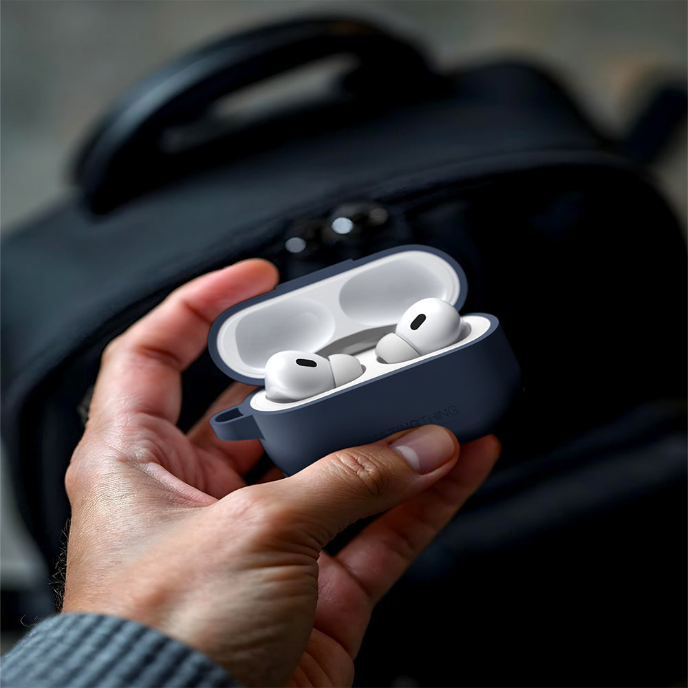 Apple Airpods Pro 2 Amazingthing Airbag Köşe Tasarımlı Omni Serisi Silikon Kapak Lacivert