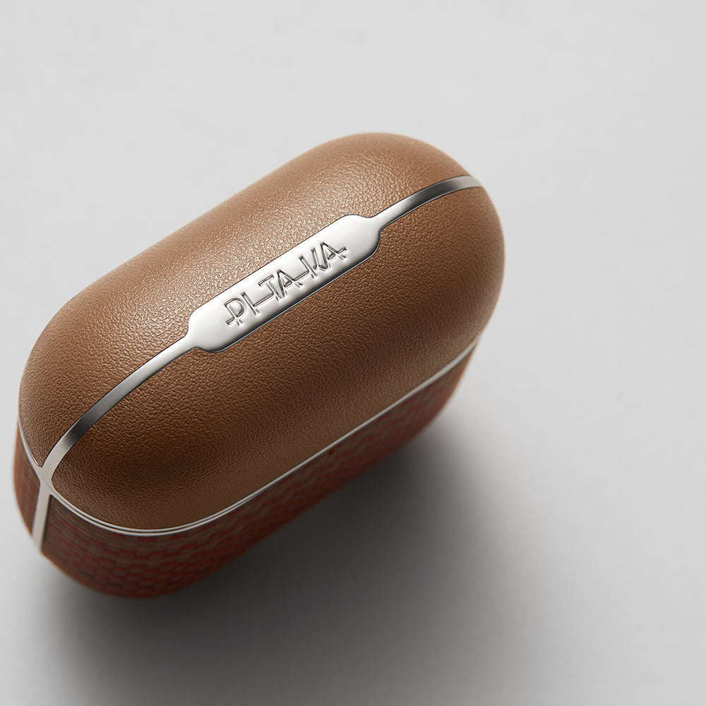 Apple Airpods Pro 2 Kılıf Aramid Fiber Pitaka Tactile Woven Sunset-Moonrise Serisi Kapak Mavi