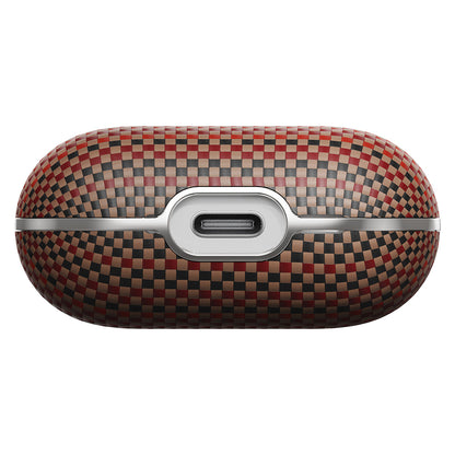 Apple Airpods Pro 2 Kılıf Aramid Fiber Pitaka Tactile Woven Sunset-Moonrise Serisi Kapak Mavi