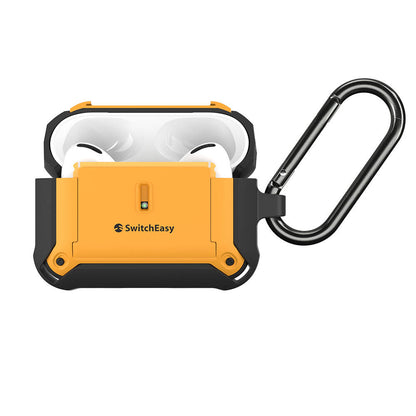 Apple Airpods Pro 2 Kılıf Askılı Sağlam Tasarımlı Lisanslı Switcheasy Guardian Kapak Gri