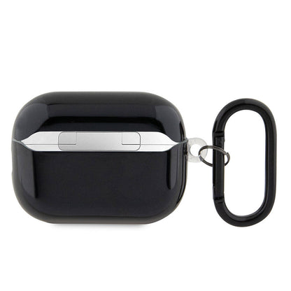 Apple Airpods Pro 2 Kılıf BMW Orjinal Lisanslı Çoklu Renkli Çizgili Çift IMD Baskı Logolu Kapak Siyah