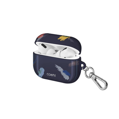 Apple Airpods Pro Kılıf Fırça Boya Desenli Coehl Reverie Kapak Gri