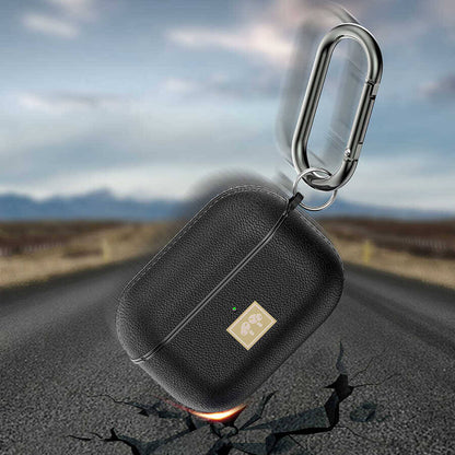 Apple Airpods Pro 2 Kılıf Deri Görünümlü Askı Aparatlı Wlons Kılıf Kırmızı