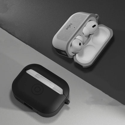 Apple Airpods Pro 2 Kılıf Kajsa Luxe Collection Kablosuz Şarj Uyumlu Kılıf Gri