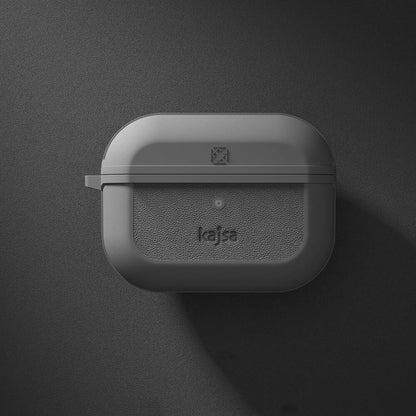 Apple Airpods Pro 2 Kılıf Kajsa Luxe Collection Kablosuz Şarj Uyumlu Kılıf Gri
