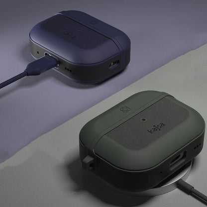 Apple Airpods Pro 2 Kılıf Kajsa Luxe Collection Kablosuz Şarj Uyumlu Kılıf Violet