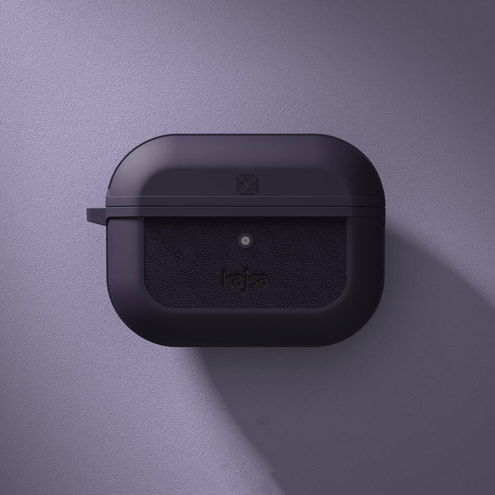 Apple Airpods Pro 2 Kılıf Kajsa Luxe Collection Kablosuz Şarj Uyumlu Kılıf Gri