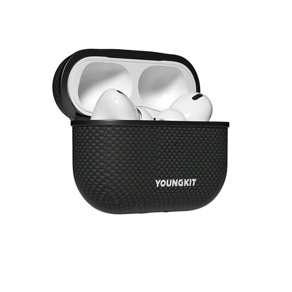 Apple Airpods Pro 2 Kılıf M-safe Şarj Özellikli Aramid Fiber Youngkit 1500D Kevlar Extreme Wing Serisi Kapak Gold