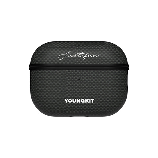 Apple Airpods Pro 2 Kılıf M-safe Şarj Özellikli Aramid Fiber Youngkit 1500D Kevlar Extreme Wing Serisi Kapak Gold