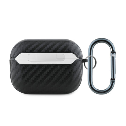 Apple Airpods Pro 2 Kılıf Redbull Orjinal Lisanslı PU Karbon Fiber Tasarımlı Askı Aparatlı Kapak Siyah