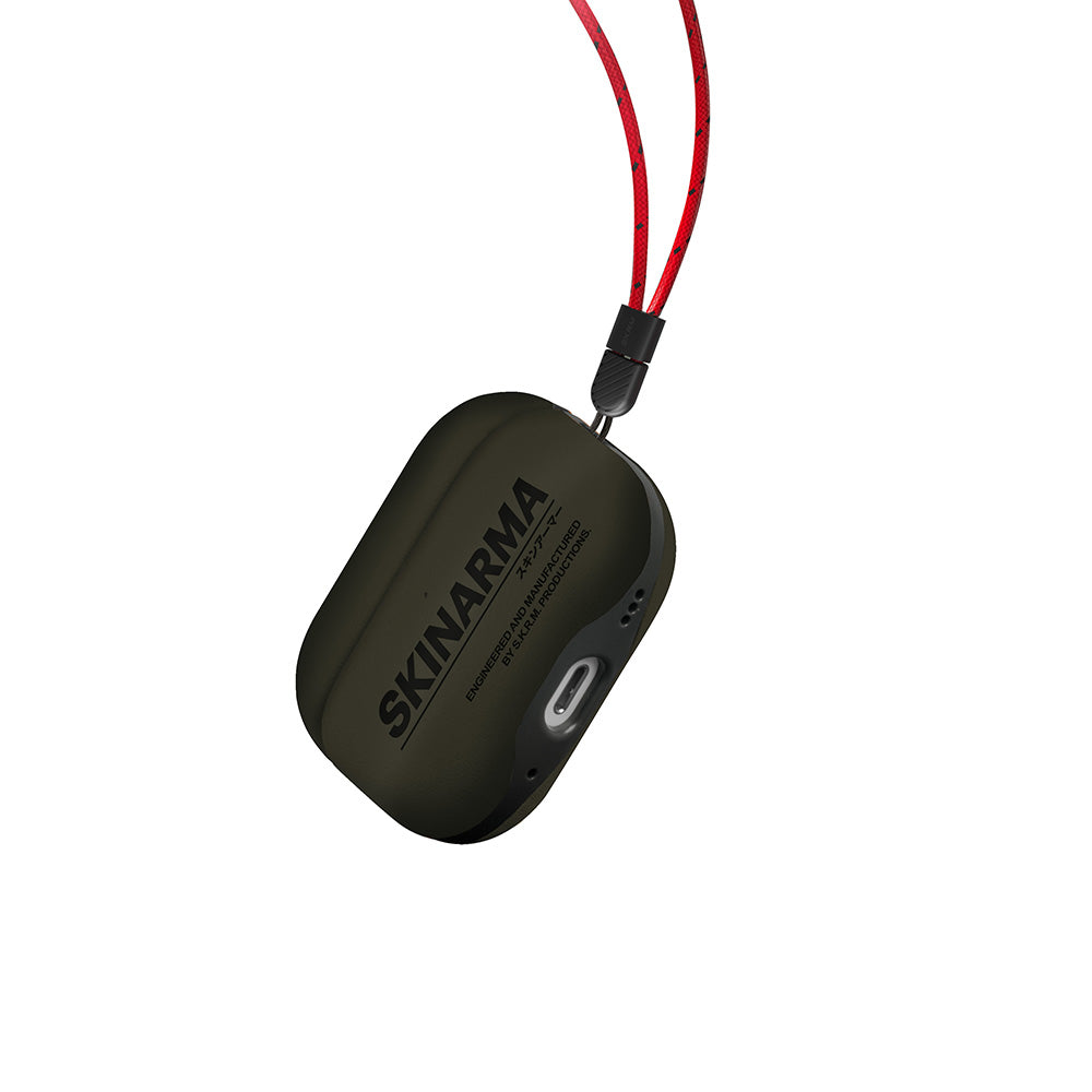 Apple Airpods Pro 2 Kılıf SkinArma PU Deri Tasarım Spunk Kılıf Mavi