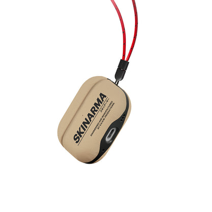 Apple Airpods Pro 2 Kılıf SkinArma PU Deri Tasarım Spunk Kılıf Mavi