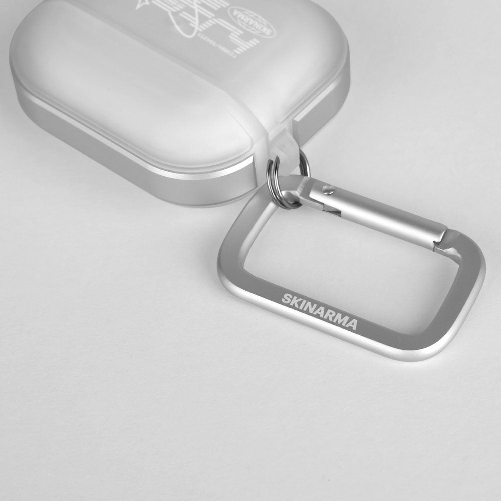 Apple Airpods Pro 2 Kılıf SkinArma Transparan Mat Tasarım Kinzoku Kılıf Beyaz