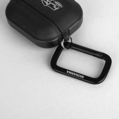 Apple Airpods Pro 2 Kılıf SkinArma Transparan Mat Tasarım Kinzoku Kılıf Siyah