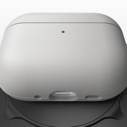 Apple AirPods Pro 3 Amazingthing Glamour Serisi Deri Tasarımlı Kapak Siyah