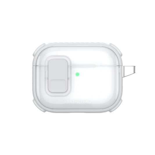 Apple Airpods Pro 3 Amazingthing Kilit Tasarımlı Airbagli Titan Pro Serisi Kapak Beyaz