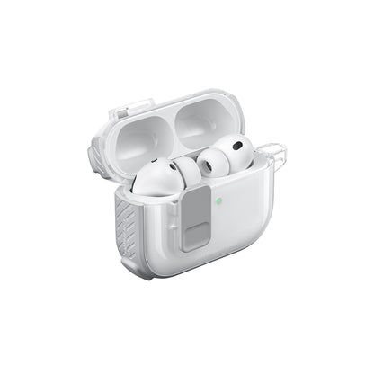 Apple Airpods Pro 3 Amazingthing Kilit Tasarımlı Airbagli Titan Pro Serisi Kapak Turuncu
