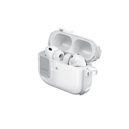Apple Airpods Pro 3 Amazingthing Kilit Tasarımlı Airbagli Titan Pro Serisi Kapak Beyaz