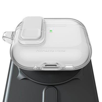 Apple Airpods Pro 3 Amazingthing Magnetik Kilit Tasarımlı Minimal Serisi Kılıf Şeffaf