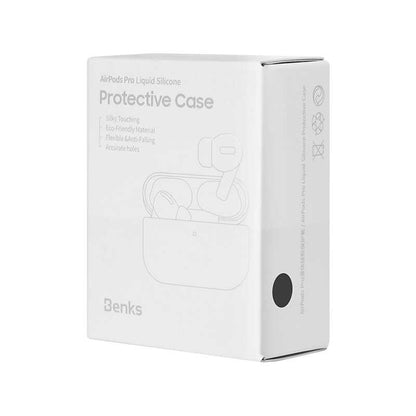 Apple Airpods Pro Kılıf Benks Liquid Silikon Siyah