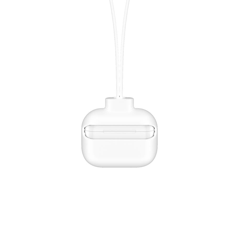 Apple Airpods Pro Kılıf Boyun Askılı Jelly Bean Tasarımlı Lisanslı Switcheasy ColorBuddy Kapak Beyaz
