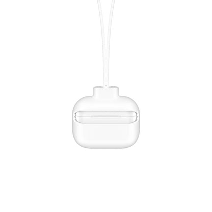 Apple Airpods Pro Kılıf Boyun Askılı Jelly Bean Tasarımlı Lisanslı Switcheasy ColorBuddy Kapak Beyaz