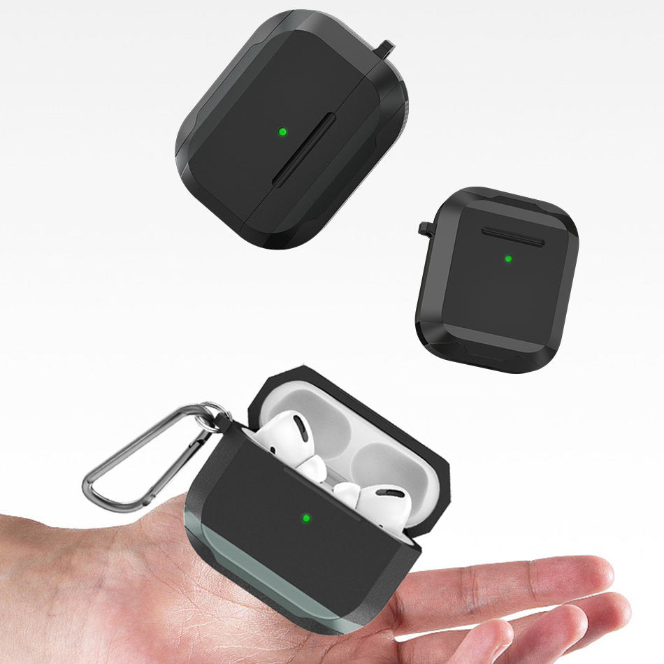 Apple Airpods Pro Kılıf Wiwu JD-102 Defender Anti Shock Koruyucu Kılıf Siyah