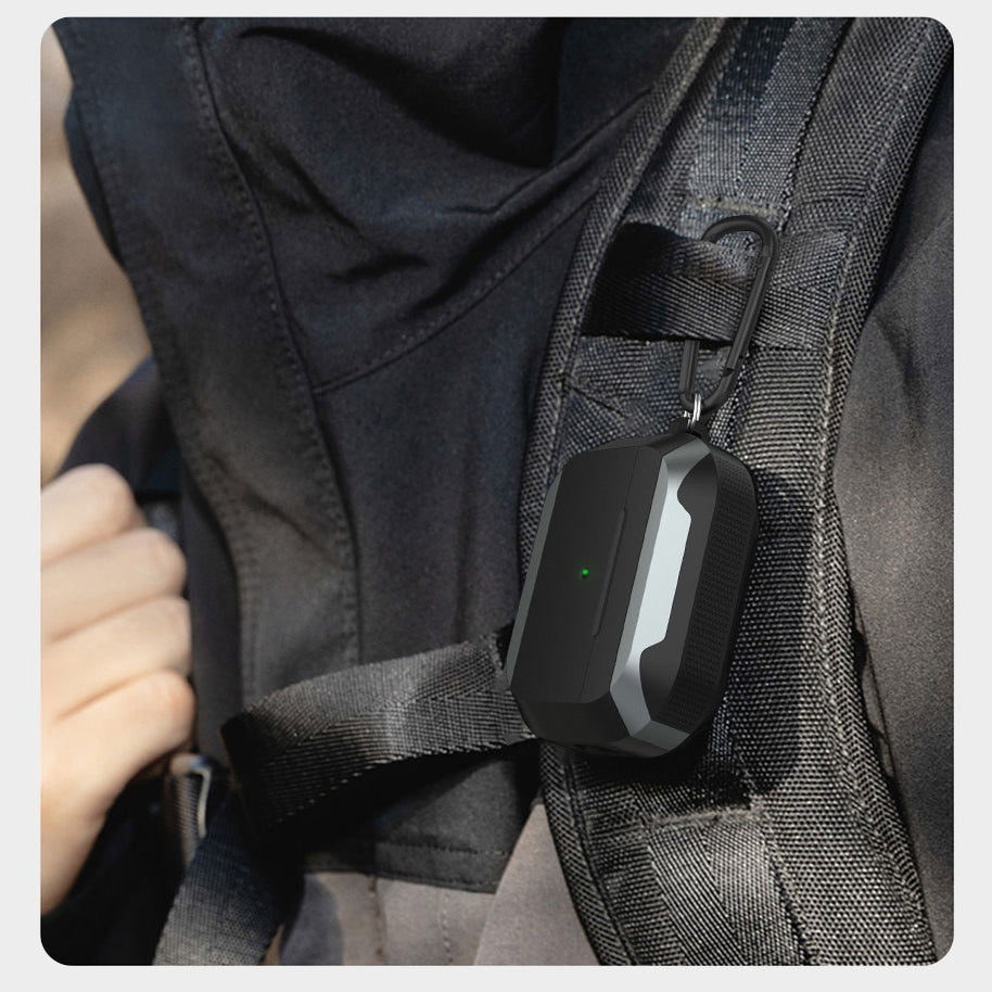 Apple Airpods Pro Kılıf Wiwu JD-102 Defender Anti Shock Koruyucu Kılıf Gri