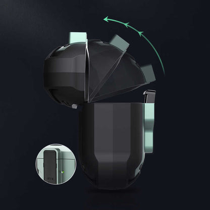 Apple Airpods Pro Kılıf Wiwu Mecha Kılıf Siyah-Mavi