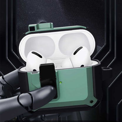 Apple Airpods Pro Kılıf Wiwu Mecha Kılıf Siyah-Mavi