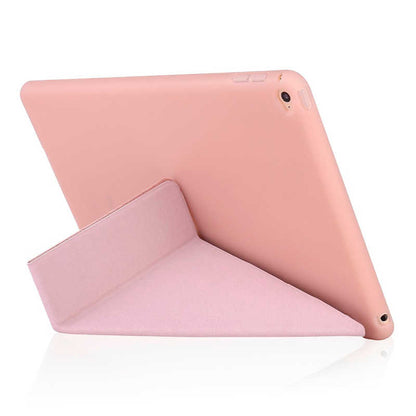 Apple iPad 10.2 2021 (9.Nesil) Kılıf Zore Tri Folding Standlı Kılıf Gri
