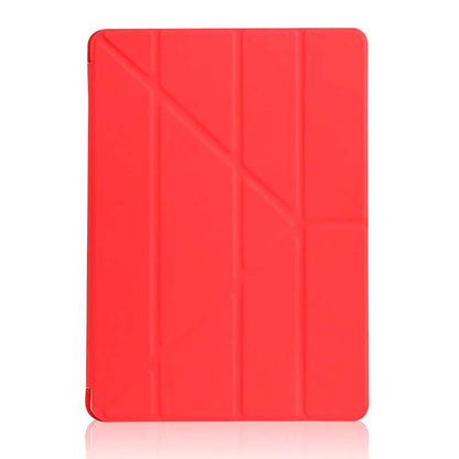 Apple iPad 10.2 2021 (9.Nesil) Kılıf Zore Tri Folding Standlı Kılıf Kırmızı